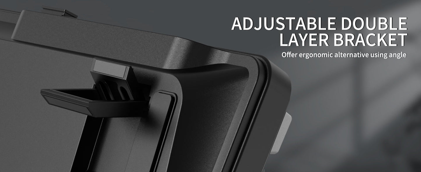 ATTACK SHARK X66 Wireless Mechanical Keyboard with Side Printed PBT Keycaps BT & 2.4G Wireless & Type -C Wired Hot-swap 16 Milli