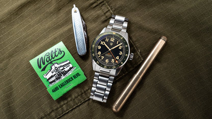 (Local delivery)PAGANI DESIGN New DG5833 GMT Men's Automatic Mechanical Watch Stainless Steel Sapphire 20Bar C3 reloj hombre