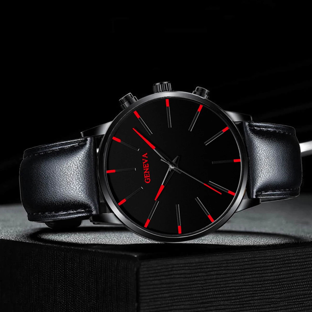 2PCS Men's Watches, Mens Quartz Business Watch Analog PU Leather Watch - Perfect Gift for Any Occasion, Men Gift