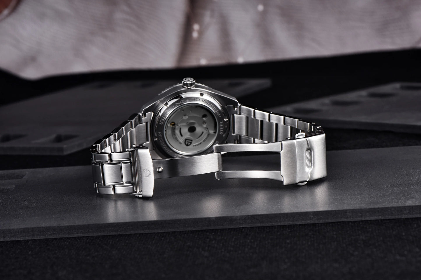 (Local delivery)PAGANI DESIGN New DG5833 GMT Men's Automatic Mechanical Watch Stainless Steel Sapphire 20Bar C3 reloj hombre